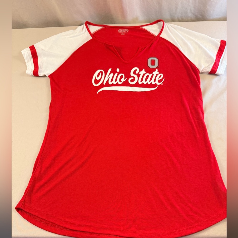Ohio State Women's Red and White Top - 077